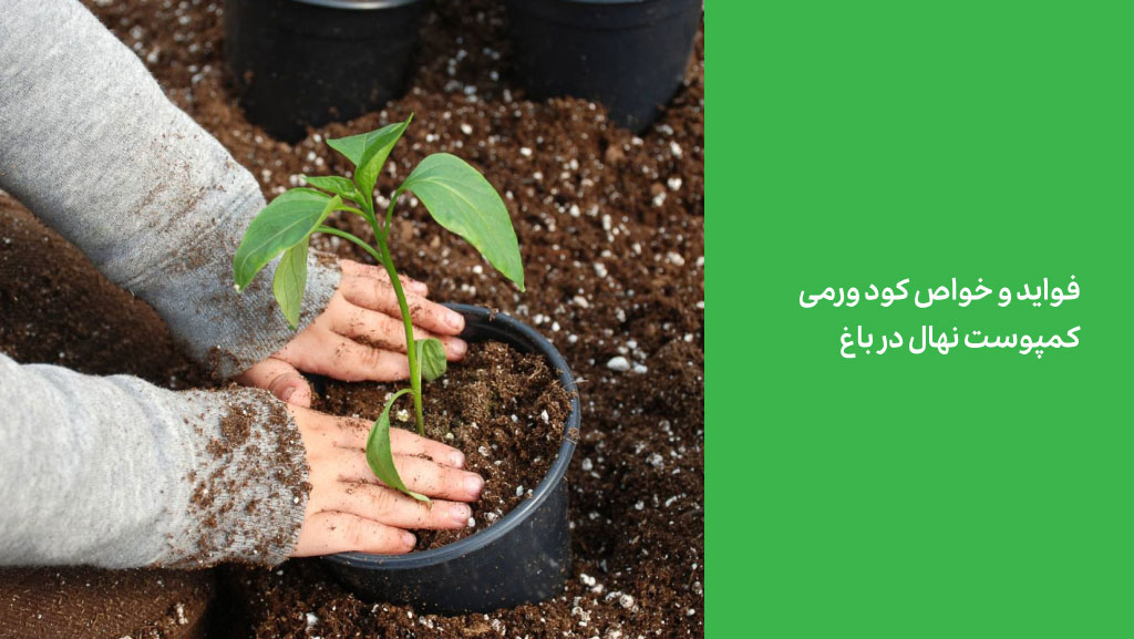 فواید و خواص کود ورمی کمپوست نهال در باغ